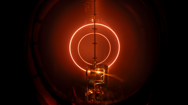The circular motion of electrons in a magnetic field can be visualized in a Teltron tube. Electrons in metals behave in a similar way, leading to characteristic oscillations of observables. MCQST researchers found new oscillations due to nonlinear couplings between multiple electron orbits. CPfleiderer_Wide